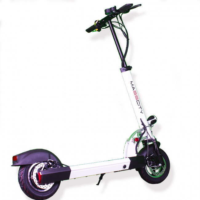 MASSCITY MSC-011 45KM/H BRUSHLESS 500W BAT. 48V 10A 30KM AUTONOMÍA INTERMITENTES TRASEROS (BLANCO)