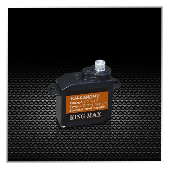 SERVO MICRO KM04MDHV  HI VOLTAGE 0.10/60º 1.6KG, PIÑONES METAL, DIGITAL CORELESS, 5,7GR.