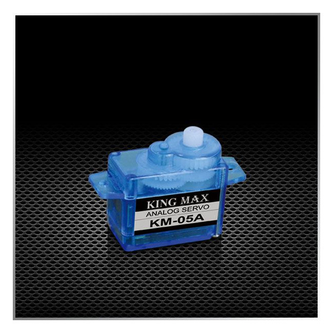 SERVO MICRO KM05A 0.10s/60º 1.6KG, CORELESS, PIÑONES RESINA, 5,23GR.