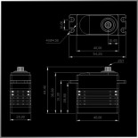 SERVO STANDARD CLS2511S 28.5KG-0.10S, PIÑONES Y CAJA METAL, WATERPROOF, HI VOLTAGE, DIGITAL