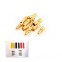 CONECTORES BANANA ORO 3.5MM 3M+3H CON TERMORRETRACTIL