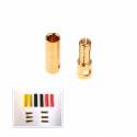 CONECTORES BANANA ORO 5MM 3M+3H CON TERMORRETRACTIL