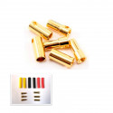 CONECTORES BANANA ORO 5.5MM 3M+3H CON TERMORRETRACTIL