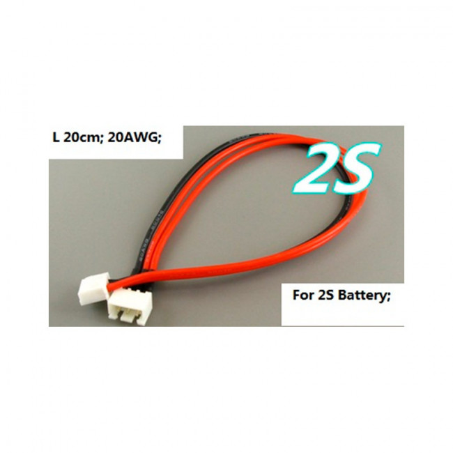 ALARGADOR CONECTOR BALANCEADOR LIPO 2S 20CM
