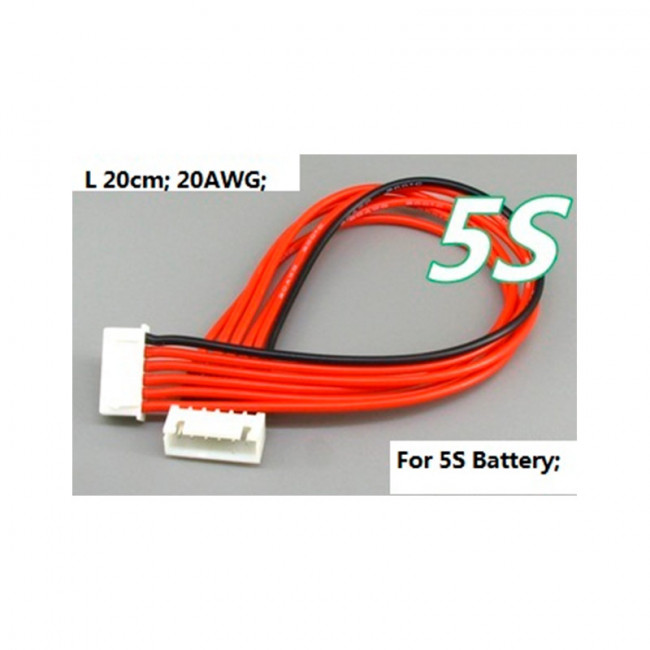 ALARGADOR CONECTOR BALANCEADOR LIPO 5S 20CM