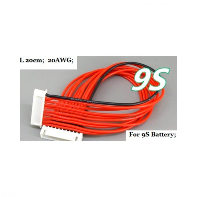 ALARGADOR CONECTOR BALANCEADOR LIPO 9S 20CM