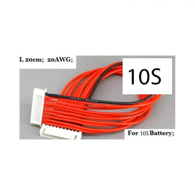 ALARGADOR CONECTOR BALANCEADOR LIPO 10S 20CM