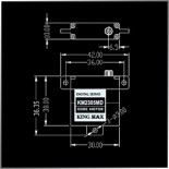 Servo mini de Alas KM2305MD 5.56kg / 0.11seg Caja y Piñones de Metal