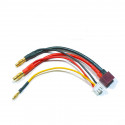 CABLE BATERÍA LIPO 2S C/ORO 4MM Y T DEAN HEMBRA