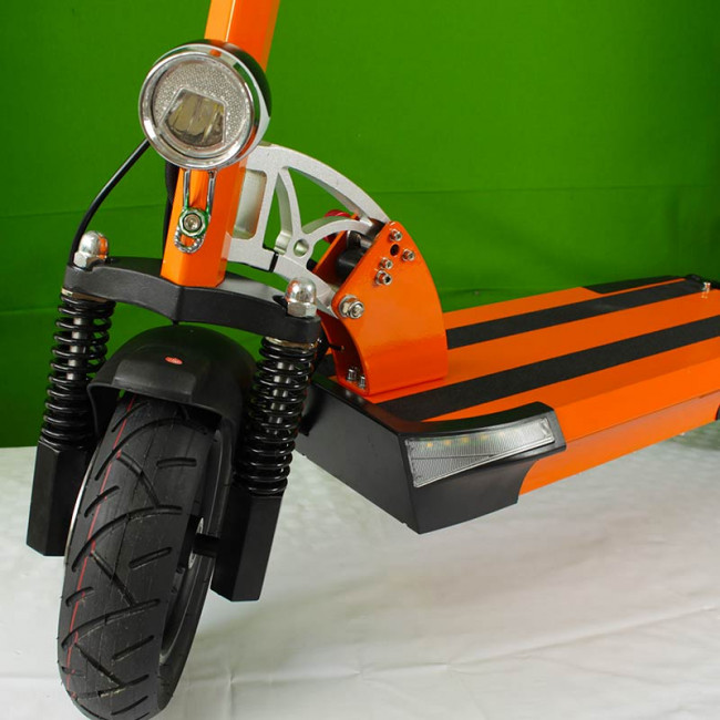 PATINETE ELÉCTRICO MASSCITY MSC005 45KM/H BRUSHLESS 500W BAT. 48V 10A 30KM AUTONOMÍA C/LUCES DE POSICIÓN NARANJA