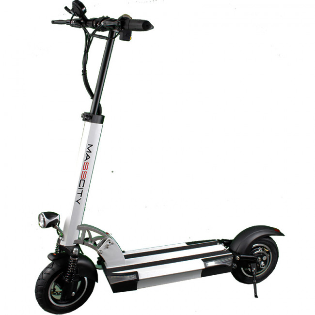 PATINETE ELÉCTRICO MASSCITY MSC005 BRUSHLESS 500W BAT. 48V 10A 30KM AUTONOMÍA C/LUCES DE POSICIÓN BLANCO