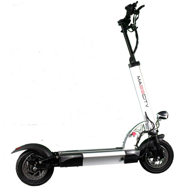 PATINETE ELÉCTRICO MASSCITY MSC005 BRUSHLESS 500W BAT. 48V 10A 30KM AUTONOMÍA C/LUCES DE POSICIÓN BLANCO