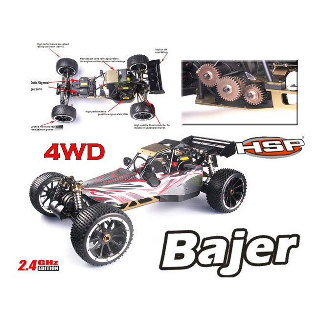 Coche RC Bajer 1/5 4WD HSP 32C.C. Tubarro R.T.R.