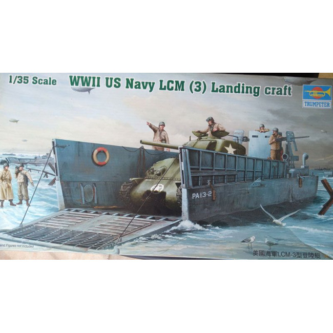 MAQUETA WWII US NAVY LCM 3 LANDING CRAFT ESCALA 1:35