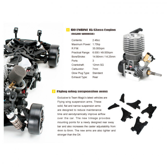 TOURING NITRO G4D SEMI COMPETICIÓN 4X4 CON CAMBIO DE MARCHAS CAMARO -LISTO PARA CORRER-