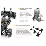 TOURING NITRO G4D SEMI COMPETICIÓN 4X4 CON CAMBIO DE MARCHAS RX7 -LISTO PARA CORRER-