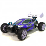 Coche RC XSTR Pro HSP 1/10 Brushless Lipo 2,4Ghz 4WD Azul-Plata