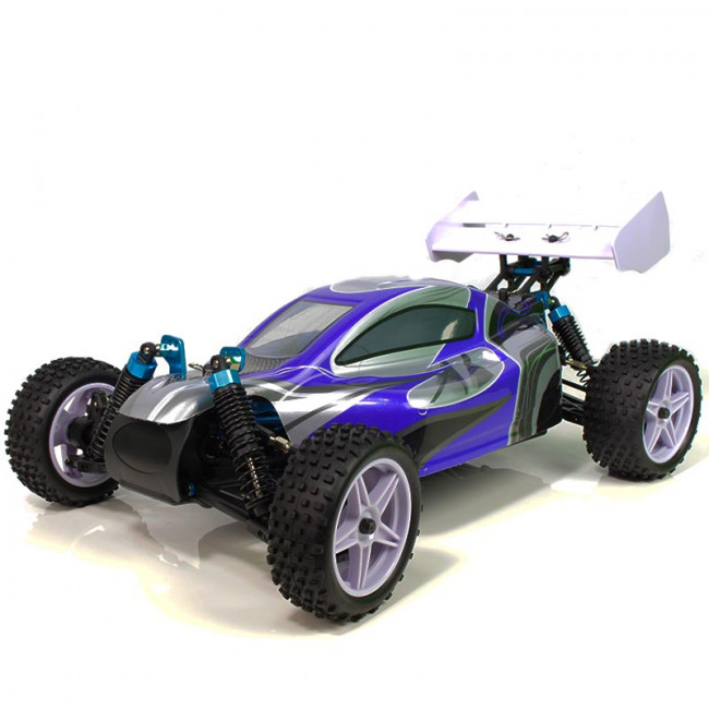 Coche RC XSTR Pro HSP 1/10 Brushless Lipo 2,4Ghz 4WD Azul-Plata