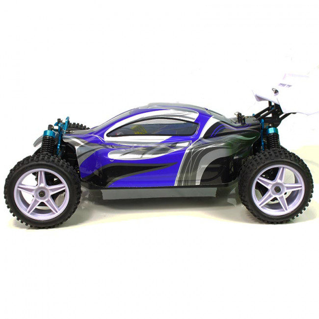 Coche RC XSTR Pro HSP 1/10 Brushless Lipo 2,4Ghz 4WD Azul-Plata