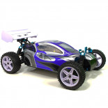 Coche RC XSTR Pro HSP 1/10 Brushless Lipo 2,4Ghz 4WD Azul-Plata
