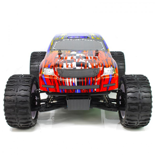 Tyranosaurus HSP Monster Big Food 1/10 Gasolina Naranja y Azul