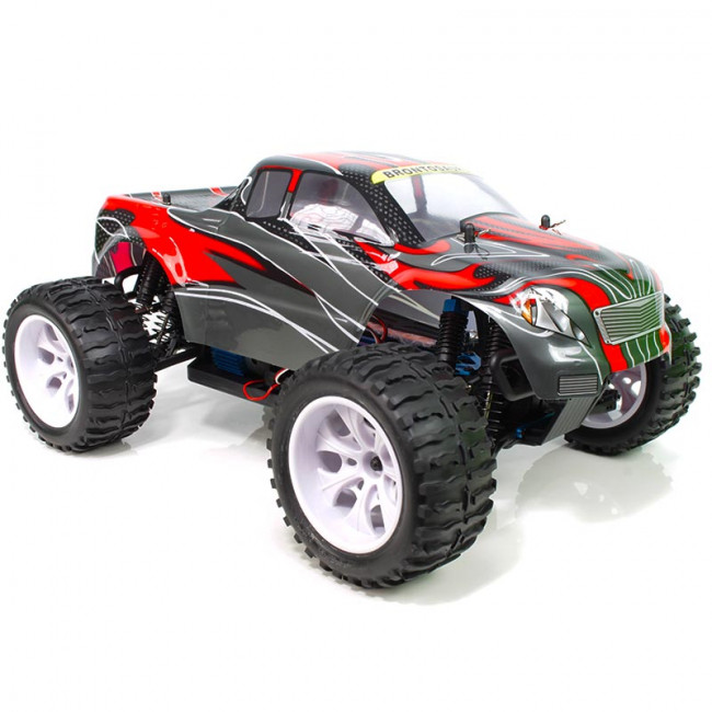 Tyranosaurus HSP Monster Big Food 1/10 Gasolina Rojo y Plateado