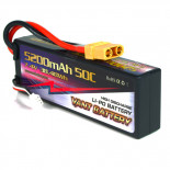 BATERÍA LIPO CONECTOR XT90 7.4V 5200MHA 50C CAJA DURA