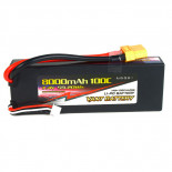 BATERÍA LIPO CONECTOR XT90 7.4V 8000MHA 100C CAJA DURA