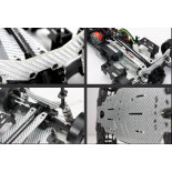 COCHE DRIFT E4D MF CON ESCOBILLAS GRAFITO SILVER 4X4 PLATEADO (LISTO PARA CORRER)