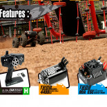 MONSTER TRUCK E5 BRUSHLESS 3655 / 4400KV NEGRO (LISTO PARA CORRER)
