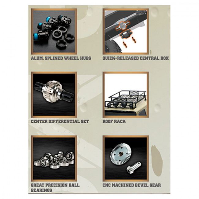 SÚPER MONSTER TRUCK E6 J-STAR 1/8 BRUSHLESS DESIERTO (LISTO PARA CORRER)