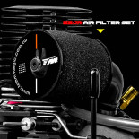 ❤️ B8 JR BUGGY NITRO 1/8 EXTREME MOTOR 25 BLANCO-ROJO (LISTO PARA CORRER)