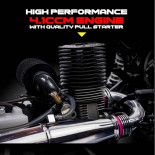 ❤️ B8 JR BUGGY NITRO 1/8 EXTREME MOTOR 25 BLANCO-ROJO (LISTO PARA CORRER)