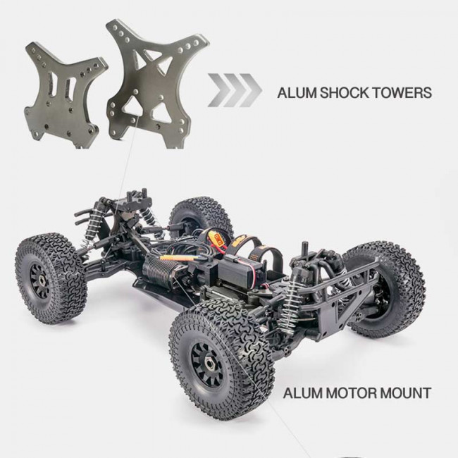 4SETH 1/8 DESERT BUGGY BRUSHLESS + 4S LIPO ROJO (LISTO PARA CORRER)