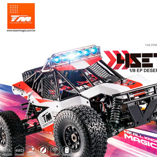 4SETH 1/8 DESERT BUGGY BRUSHLESS + 4S LIPO ROJO (LISTO PARA CORRER)