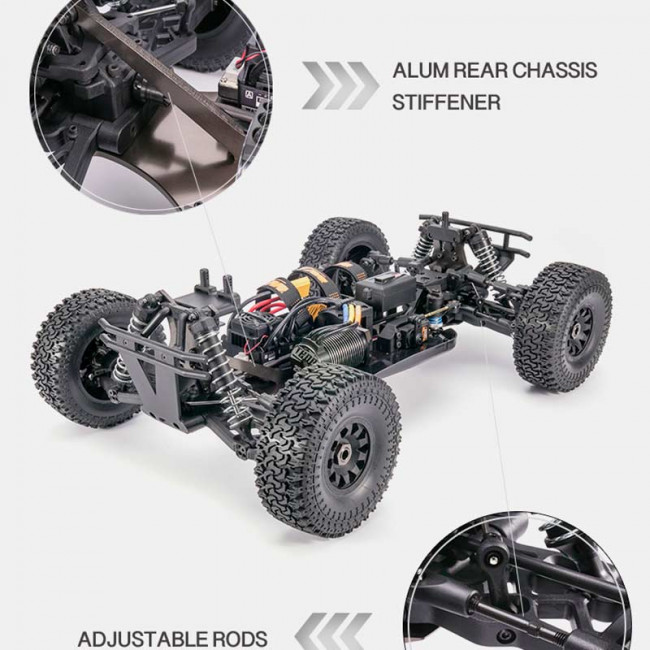 4SETH 1/8 DESERT BUGGY BRUSHLESS + 4S LIPO ROJO (LISTO PARA CORRER)
