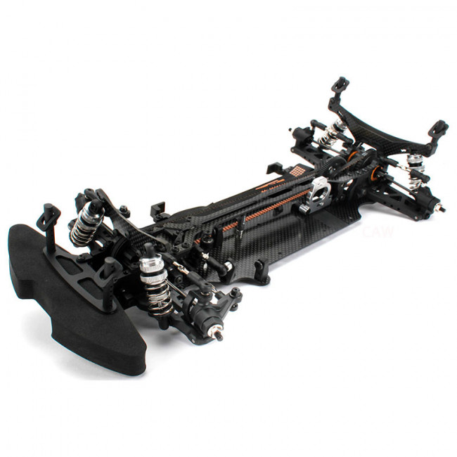 E4JS II 1/10 Electric Touring Car - Kit DE MONTAJE EN FIBRA DE ECO GRAFITO