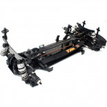 E4JS II 1/10 Electric Touring Car - Kit DE MONTAJE EN FIBRA DE ECO GRAFITO