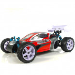 Coche RC XSTR Pro HSP 1/10 Brushless Lipo 2,4Ghz 4WD Rojo-Plata