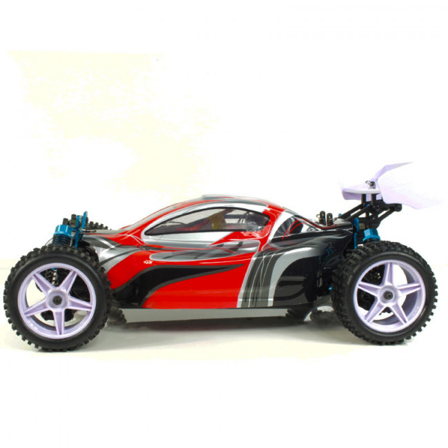 Coche RC XSTR Pro HSP 1/10 Brushless Lipo 2,4Ghz 4WD Rojo-Plata