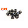 TUERCA AUTOBLOCANTE NEGRA 3MM (10PCS)