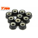 TUERCAS AUTOBLOCANTES 3.5MM NEGRAS (10PCS)