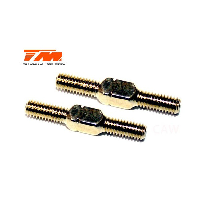 TIRANTES AJUSTABLES DORADOS DUROS 3X20MM (2PCS)