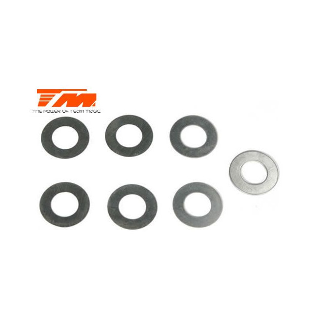 ARANDELAS DE AJUSTE 7 x 13 x 0.1mm (3 pcs), 7 x 13