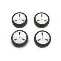 RUEDAS SLICK GOMA TOURING 1/10 CON LLANTA (4PCS)