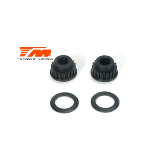 POLEA NYLON 18T PARA E4 (2PCS)