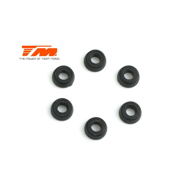 ARANDELAS NYLON 3.1 X 6.5 X 3MM (6PCS)