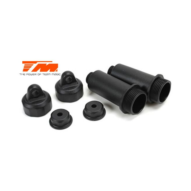 CUERPOS Y TAPONES AMORTIGUADORES PLÁSTICO E6 (2PCS