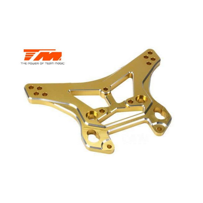 SOPORTE AMORTIGUADORES DEL/TRAS ALUMINO DORADO E6