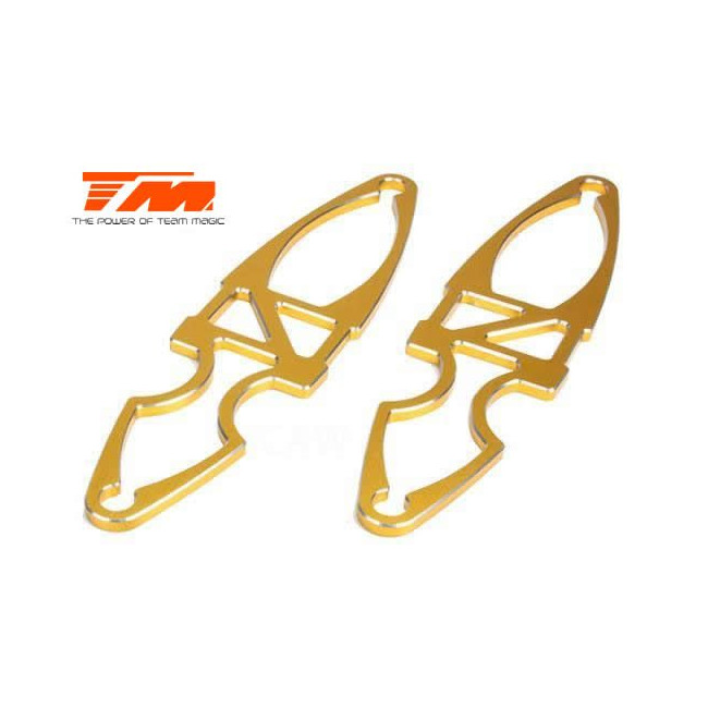 SOPORTES BATERÍAS ALUMINIO DORADO OPC. E6